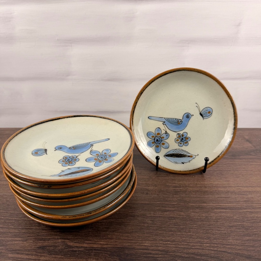 Ken Edwards El Palomar Tonala Mexico Set of 8 Plates 6.5 Inches